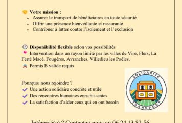 Recherche conducteurs bénévoles