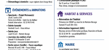 Infos pratriques d’Avril