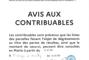 Avis aux contribuables